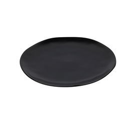 Avet Plato Negro Semi Mate 27 cm (6 Unidades) Stoneware